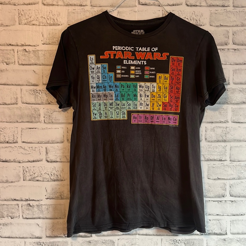 StarWars periodic table T-Shirt | Size Medium